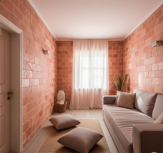 Boost Mental Health Naturally with a Pink Salt Bricks Room
