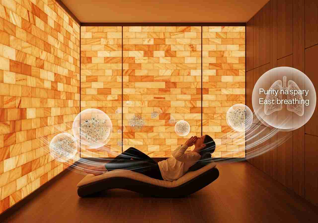 50 Himalayan salt tiles wall