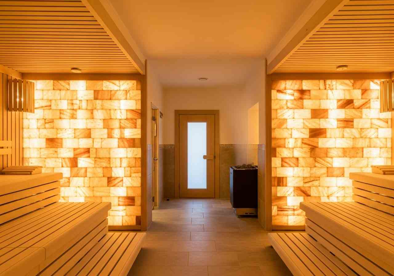 100 salt bricks wall with 3 salt adhesive