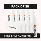 Himalayan White Salt Tiles – Pack of 30 With Free Salt Adhesive Himalayan White Salt Tiles – Pack of 30 With Free Salt Adhesive