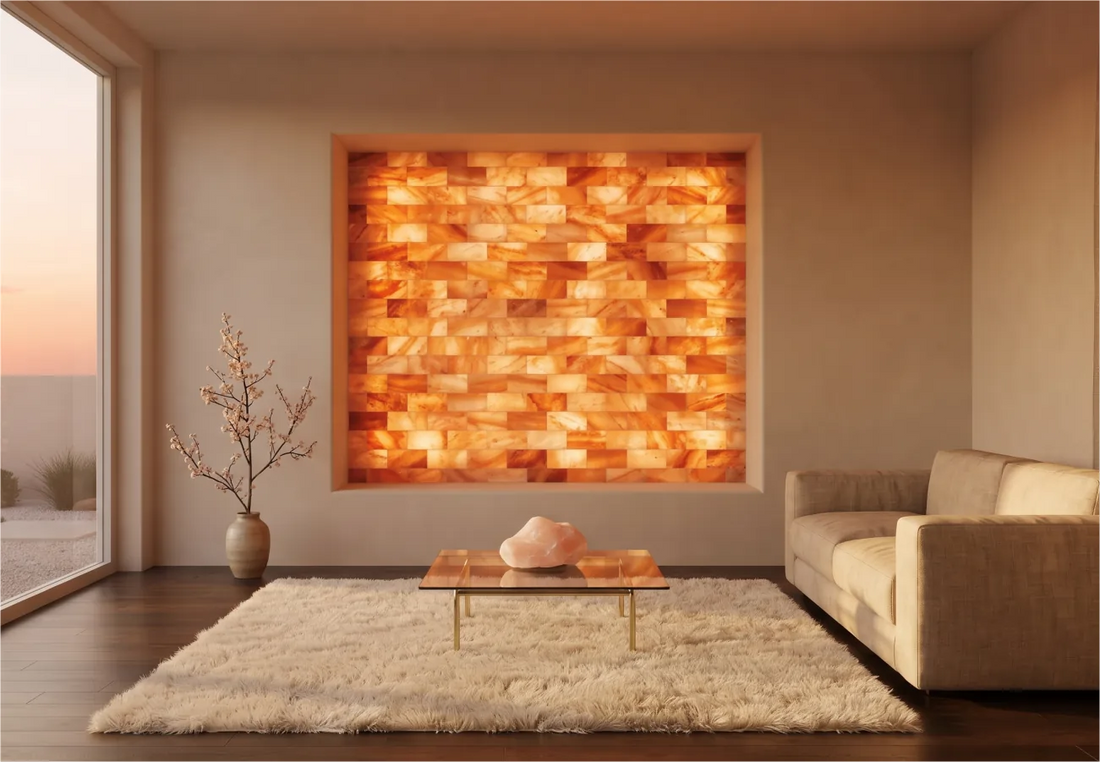 Himalayan pink salt tiles