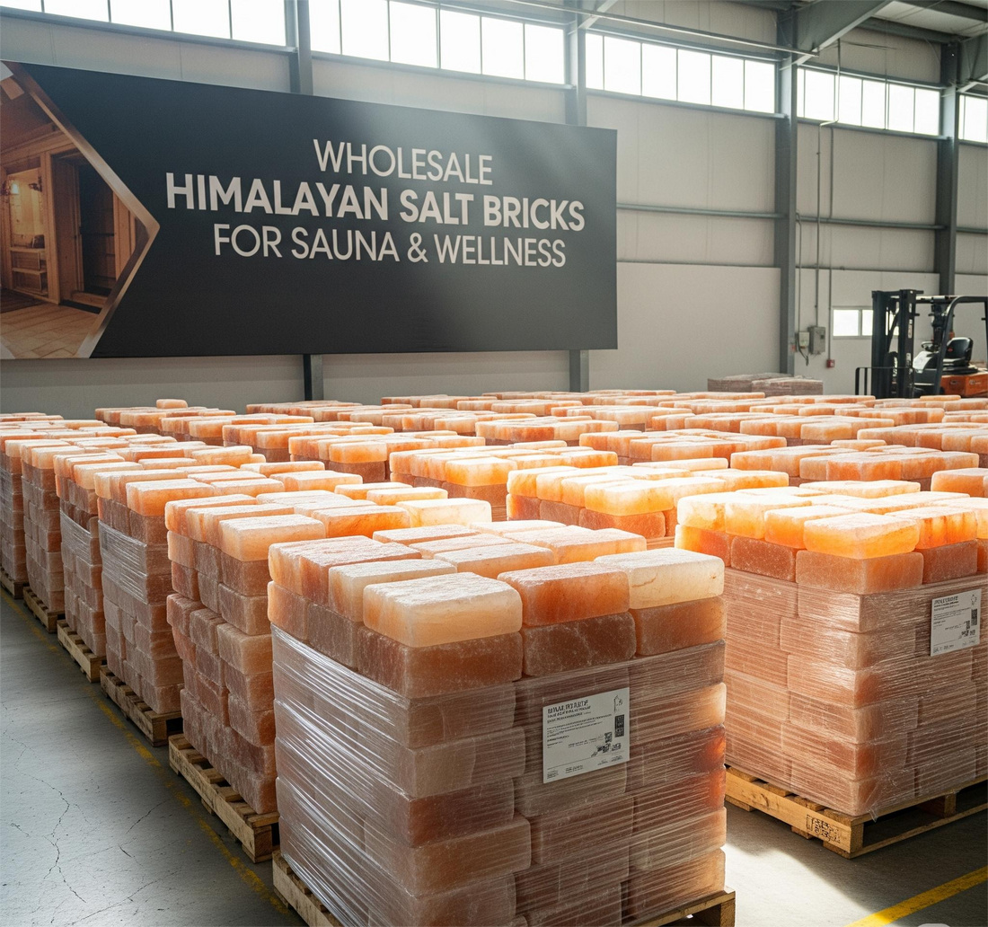 Himalayan salt bricks for sauna