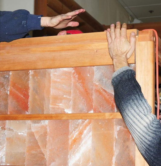Himalayan pink salt tiles