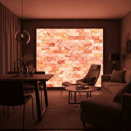 Himalayan salt tiles for panel