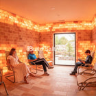 Build 20 Square Feet Salt Wall (100 Himalayan Pink Salt Tiles 8" x 4" x 1" With 3 Salt Adhesives) Build Salt Wall
