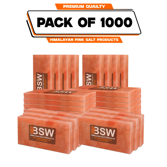 Pack illustration labeled 1,000 Himalayan pink salt tiles