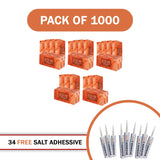 1000 salt bricks with 34 salt adhesive 