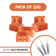 100 salt bricks with 3 adhesive