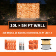 Himalayan Salt Bricks Wall Pack  (10L× 5H 
