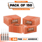 150 Himalayan pink salt bricks with 4 adhesive