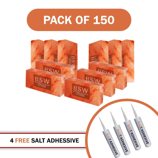 150 salt bricks with 4 salt adhesive
