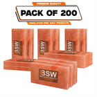Pack illustration labeled 200 Himalayan pink salt tiles