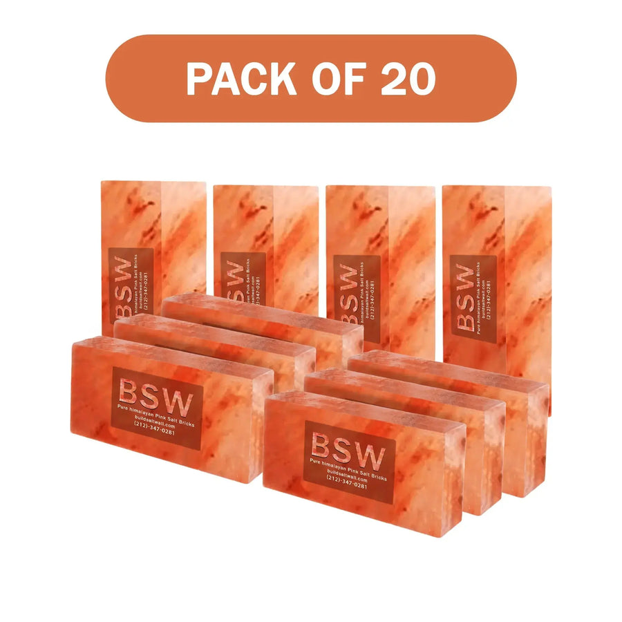 Himalayan pink salt bricks pack of 20