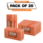 Pack illustration labeled 20 Himalayan pink salt tiles