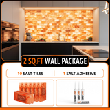 2 sq.ft wall 10 salt tiles with 1 adhesive