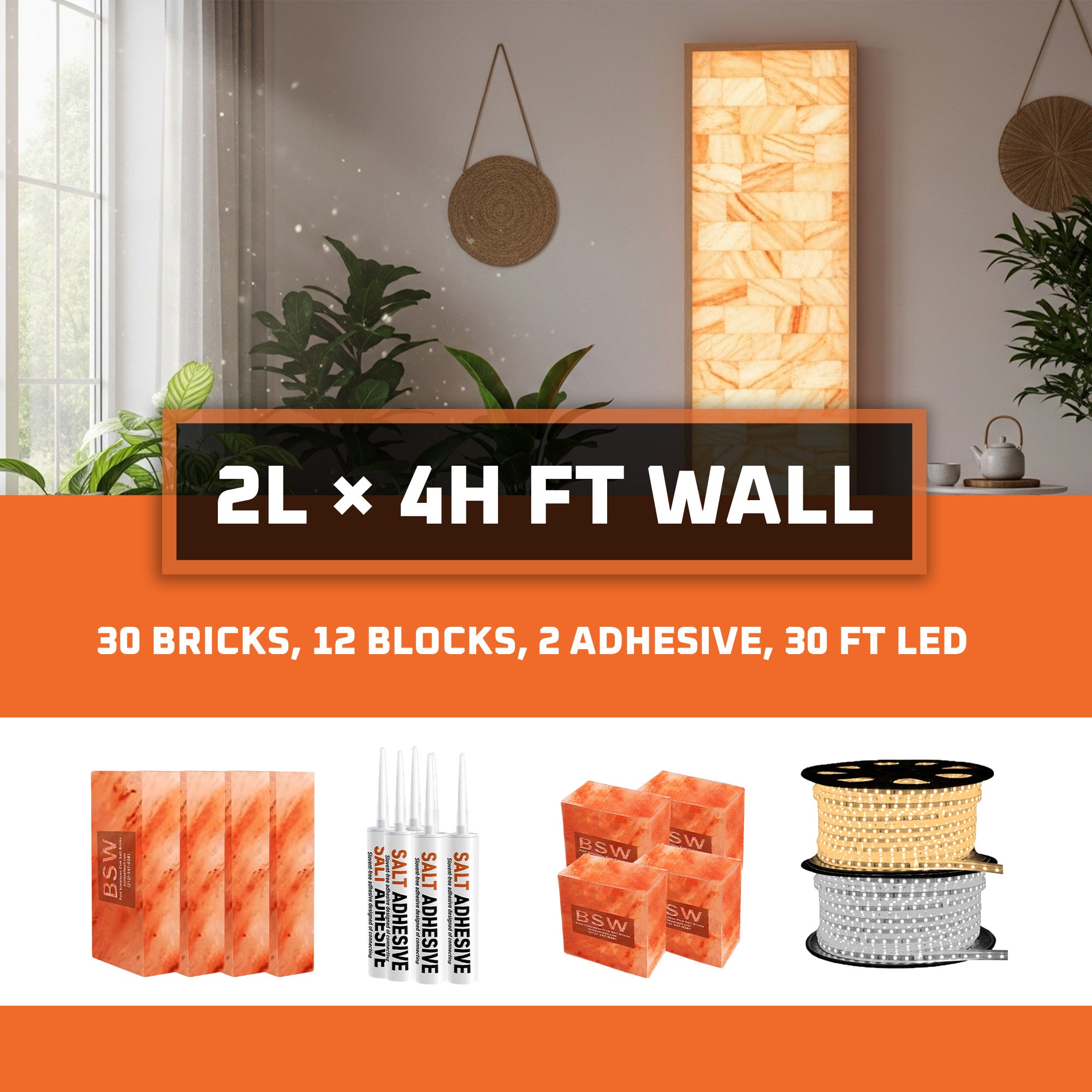 (2ft × 4ft =8sq.ft Backlit Featured Wall