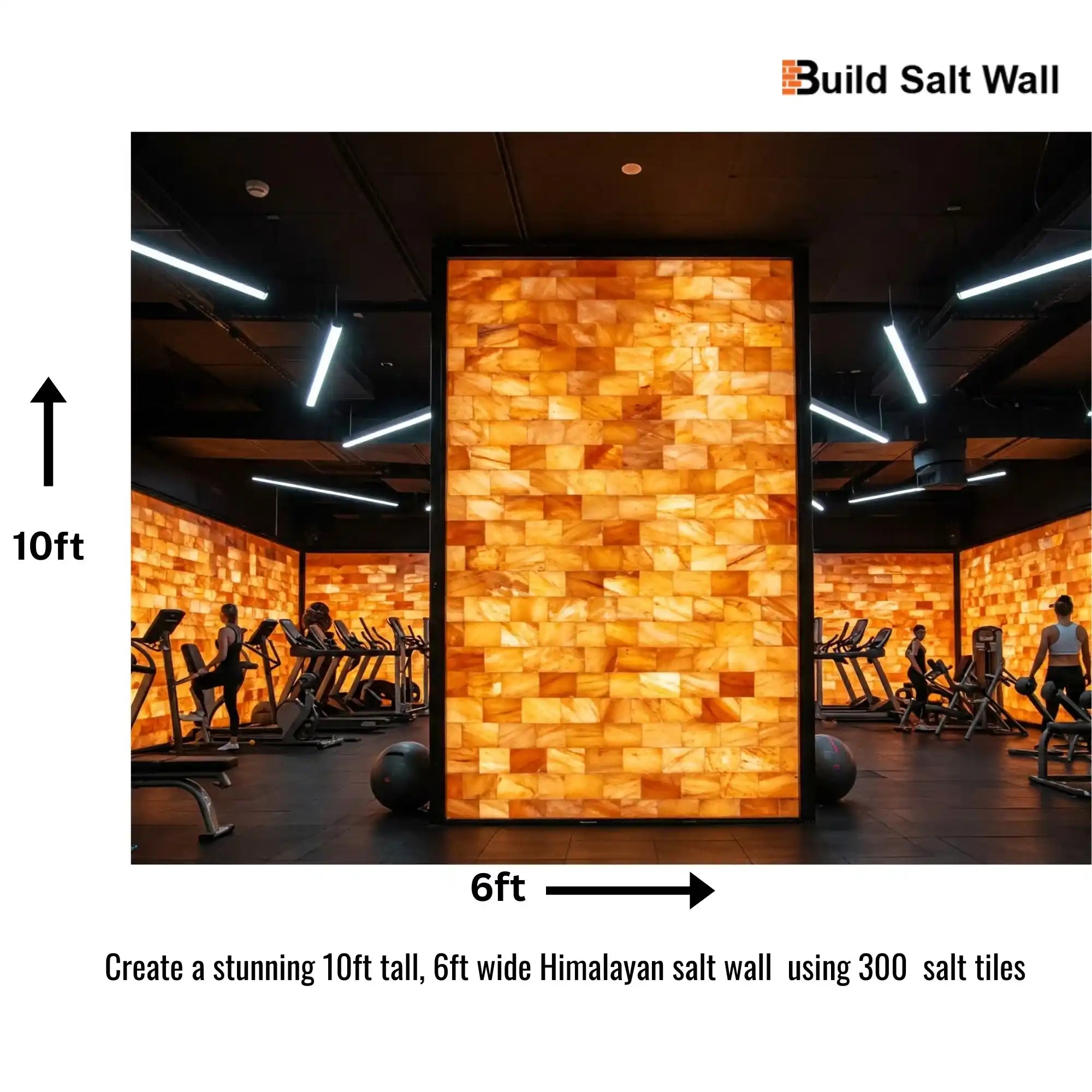 300 salt tiles with 9 salt adhesive