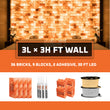 3L × 3H=9sq.ft Backlit Featured Wall