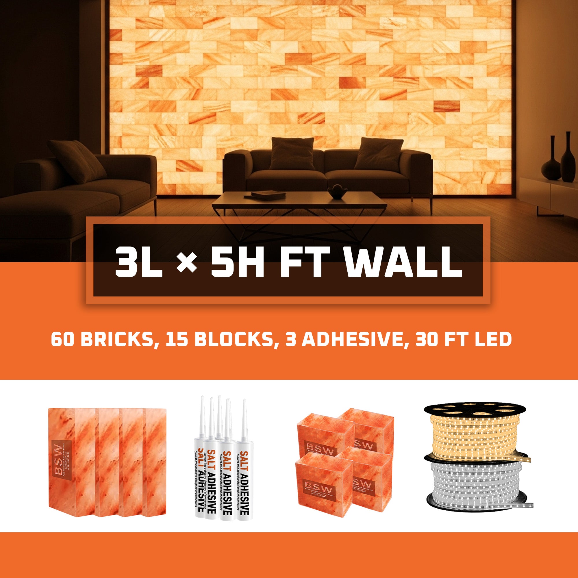 3L× 5H salt wall