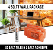 Build 4 sq. ft. Wall With (20 Pink Salt Tiles and 1 Salt Adhesive for Spa Sauna)