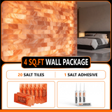 4 sq.ft wall with 20 salt tiles with 1 salt adhesive