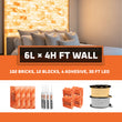 Himalayan Salt Bricks Wall Pack  (6ft × 4ft 