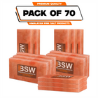 Pack illustration labeled 70 Himalayan pink salt tiles