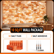 Build 10 sq. ft. Salt Wall With 50 Himalayan Salt Tiles and 2 Salt Adhesive Build Salt Wall