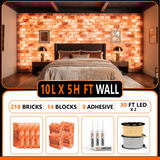Himalayan Salt Bricks Wall Pack  (10L× 5H 
