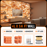 Himalayan Salt Bricks Wall Pack  (4L × 5H 