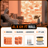 Himalayan Salt Bricks Wall Pack  (4ft × 6ft 