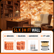 Himalayan Salt Bricks Wall Pack  (5L × 3H