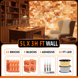 Himalayan Salt Bricks Wall Pack  (5L × 3H