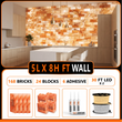 Himalayan Salt Bricks Wall Pack (5ft × 8ft 