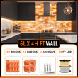 Himalayan Salt Bricks Wall Pack  (6ft × 4ft 