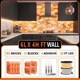Himalayan Salt Bricks Wall Pack  (6ft × 4ft 