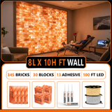 Himalayan Salt Bricks Wall Pack  (8L× 10H