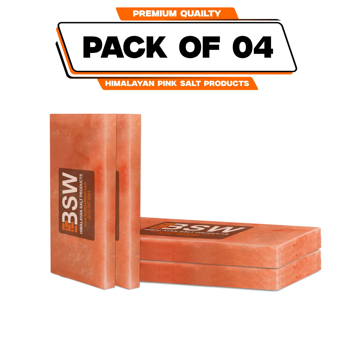 Pack illustration labeled 4 Himalayan pink salt tiles