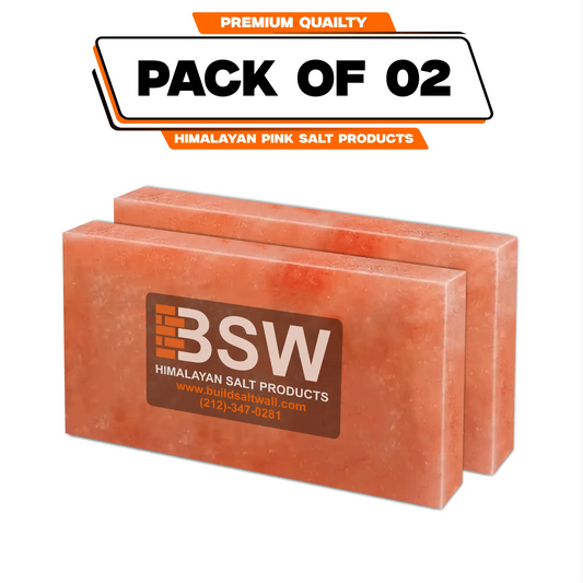 Pack illustration labeled 2 Himalayan pink salt tiles