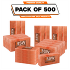 Pack illustration labeled 500 Himalayan salt bricks