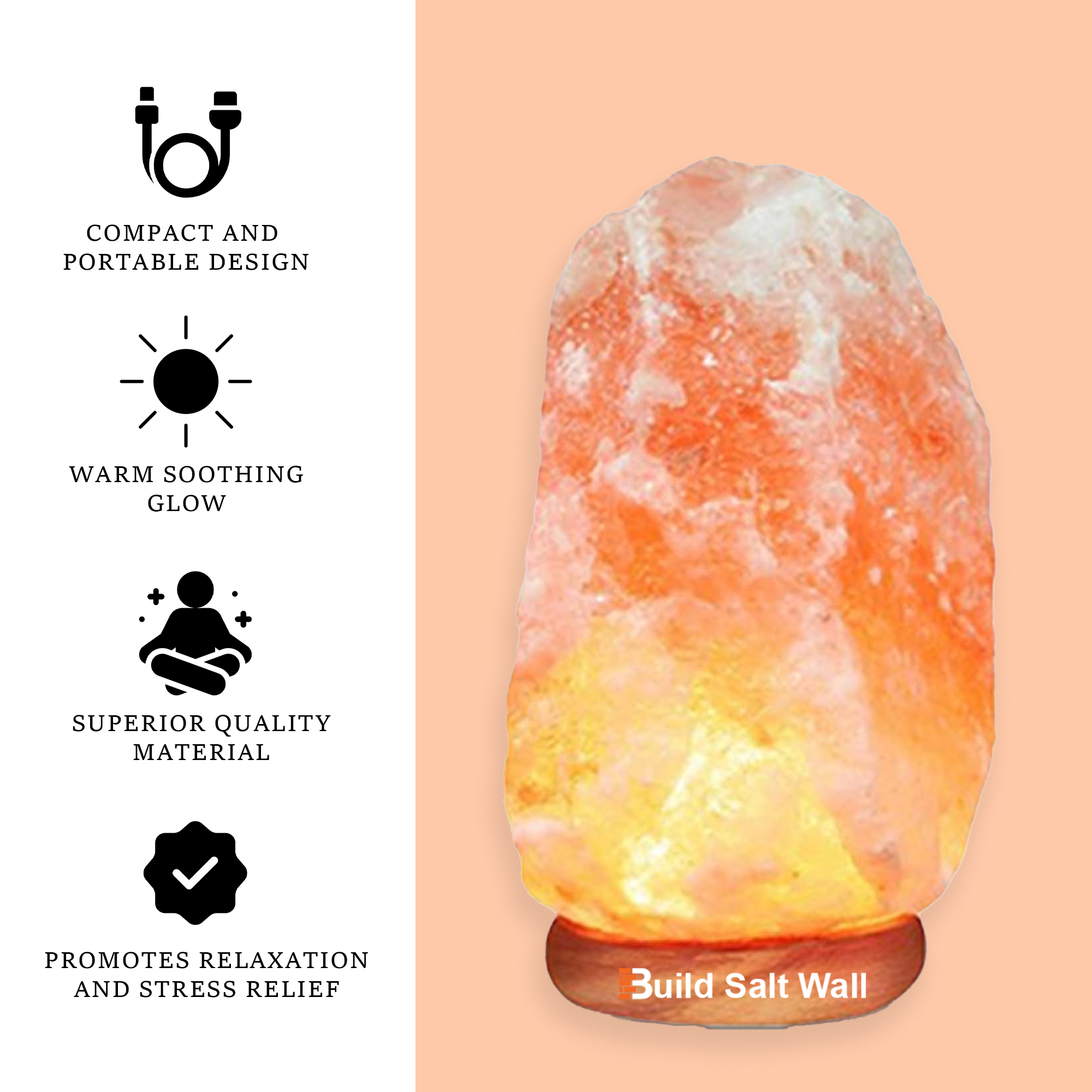 Rubella Crystal Glow Pink Himalayan Salt Lamp