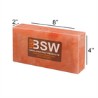 Single pink salt bricks with dimensions