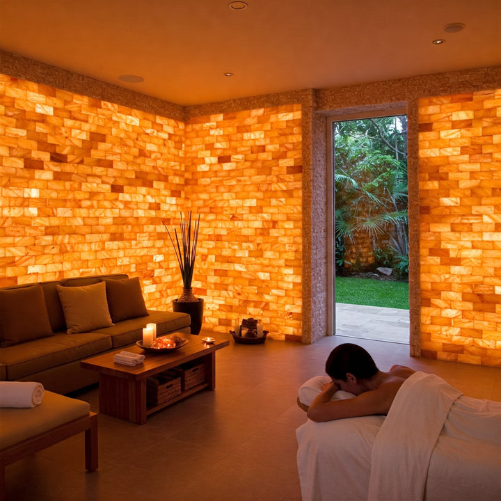 Salt bricks therapy room