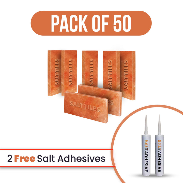 Salt tiles with 2 free salt adhesive