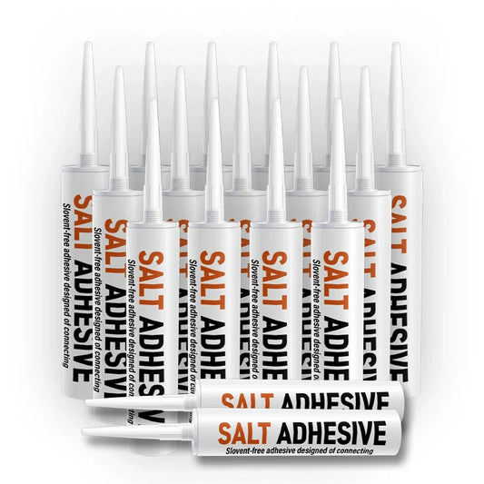 Salt adhesive cartridges shown for the 50-tube pack