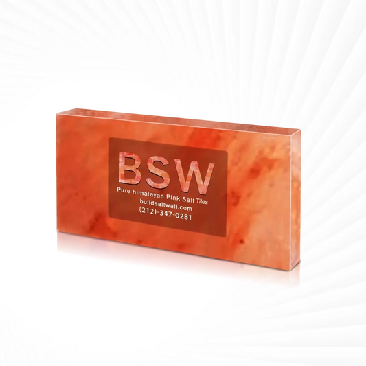 Himalayan Pink Salt Tiles - 8" x 4" x 1" Single - Free Shipping
