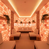 Himalayan Pink Salt Bricks 8" x 4" x 2" - Pack of 150 With 4 Free Salt Adhesive