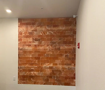 natural salt bricks wall