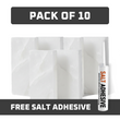 White Salt Tiles pack of 10 with adhesive