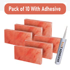 Build 2 sq. ft. Salt Wall (10 Himalayan Salt Tiles 8" x 4" x 1" With 1 Salt Adhesives) Build Salt Wall